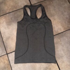 Lululemon Athletica Black Striped Tank Top